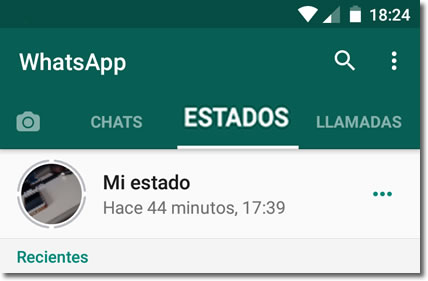 Revisa la privacidad de los nuevos estados de Whatsapp