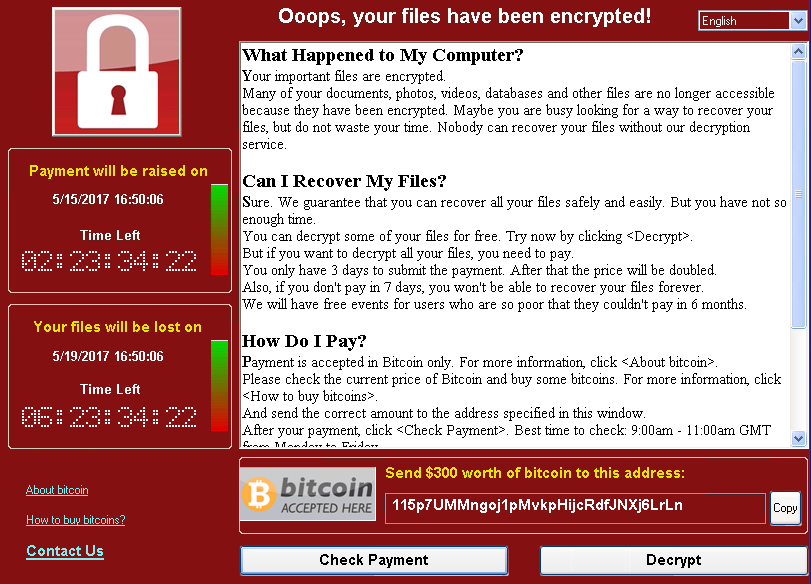 Ataque Ransomware: Microsoft lanza un parche de seguridad para versiones antiguas de Windows