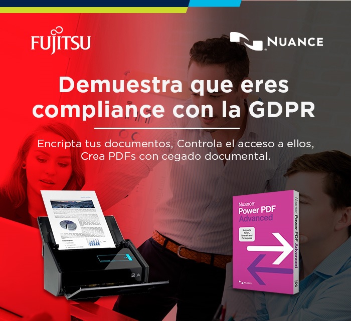 LOPD y GDPR. Encripta tus documentos y crea PDFs con Fujitsu y Nuance