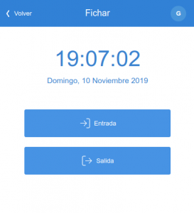 Fichar con el móvil control de presencia