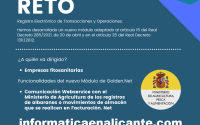 Registro electrónico de transacciones y operaciones (RETO) Golden Soft