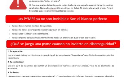 ¿Porqué es VITAL invertir en ciberseguridad en una PYME?